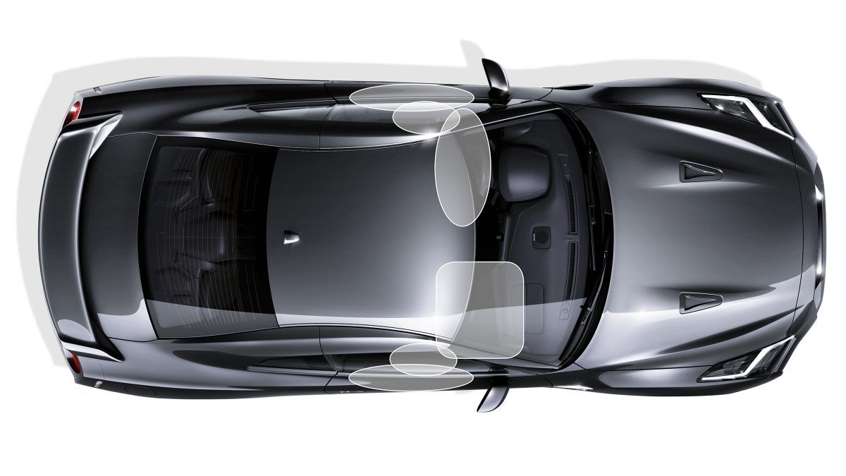 Nissan GT-R air bag illustration