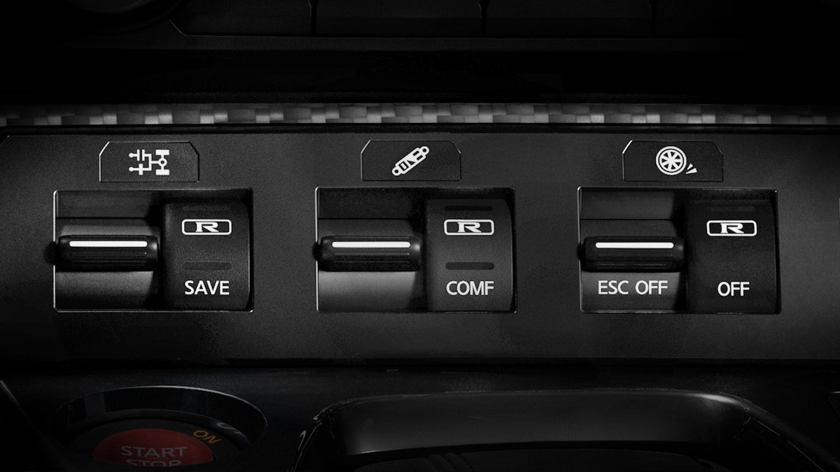 Nissan GT-R 3-mode switch NORMAL MODE
