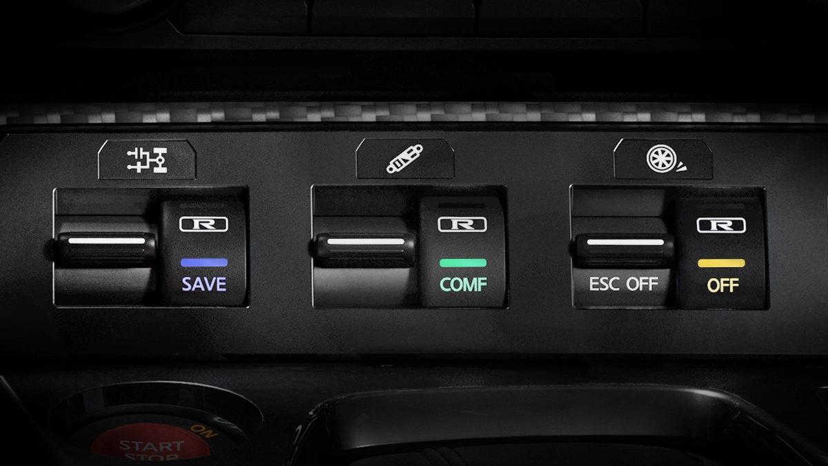 Nissan GT-R 3-mode switch SPECIAL MODES