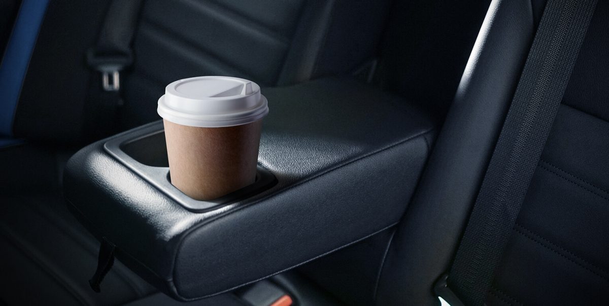 Split Folding Rear Seats with Center Armrest and Cup Holder